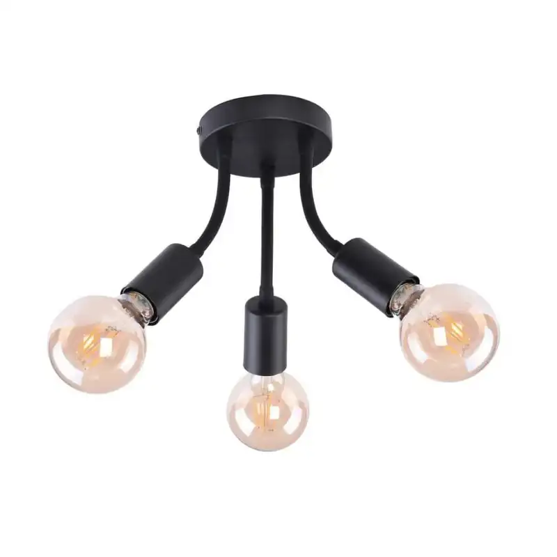 RABALUX Almus plafonska lampa E27 3x60W crna