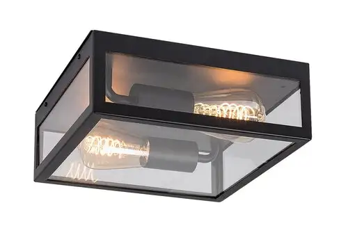RABALUX Zaton spoljna lafonska lampa od nerdajuceg celika sa staklenim providnim E27 2x max 60W