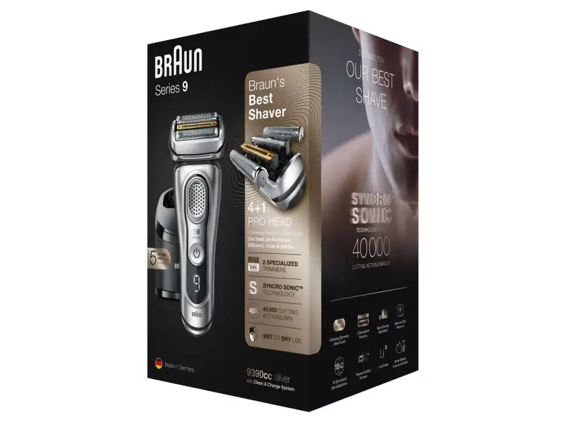 BRAUN 9390cc silver