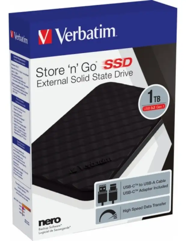 VERBATIM Portabl ext SSD 1TB 53230