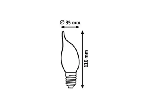 RABALUX Sijalica LED E14, 4W, 450 lm, 2700K
