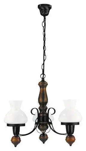 RABALUX Petronel  luster E27, 3x60W crno