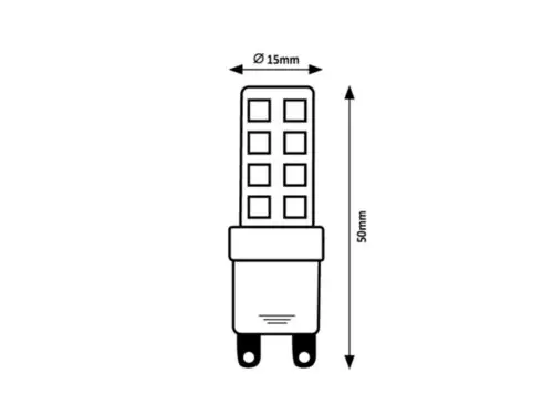 RABALUX LED sijalica G9, 4W, 350lm, 2700K