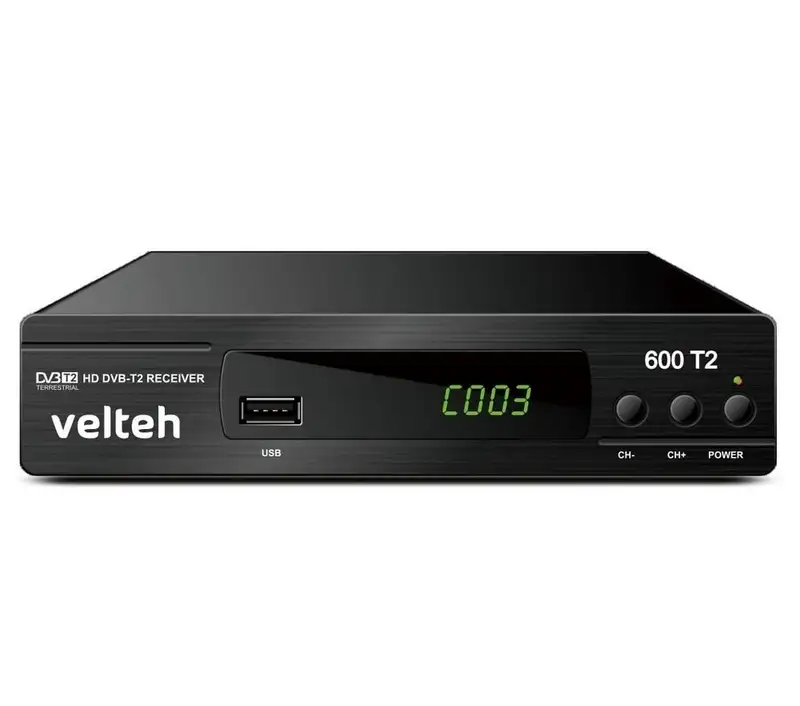 VELTEH 600T2 DVB-T2 prijemnik+RF+ HDMI 1m