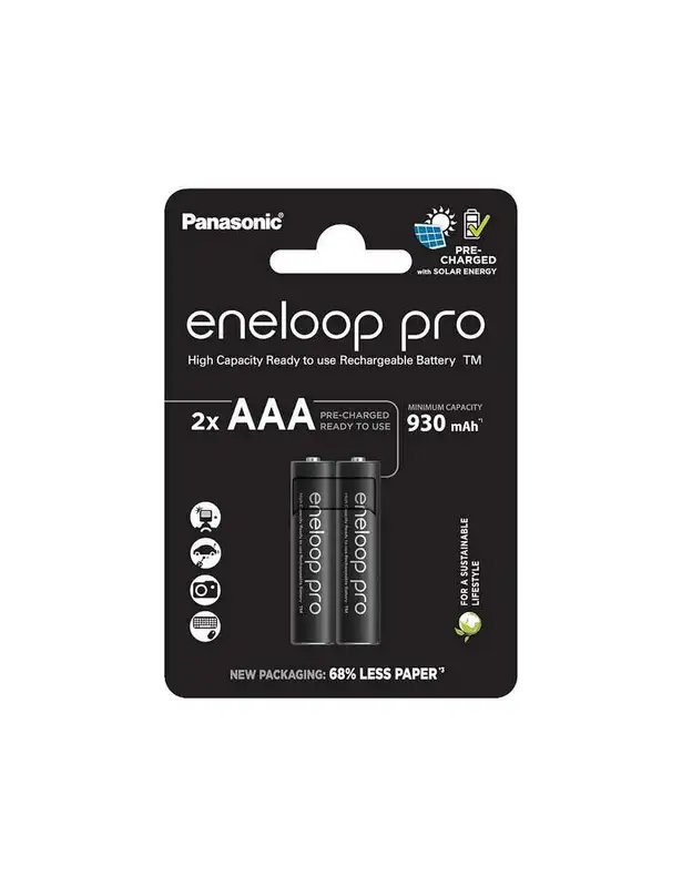 PANASONIC ENELOOP pro AAA/2B BK-4HCDE/2CP