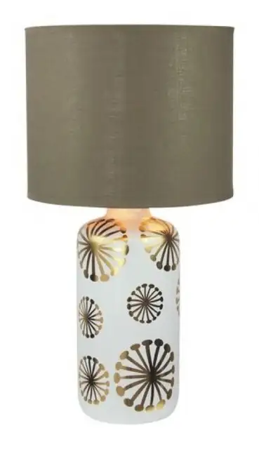 RABALUX Ginger, table lamp, gold/brown, E27 1X MAX 60W, with switch, excl.