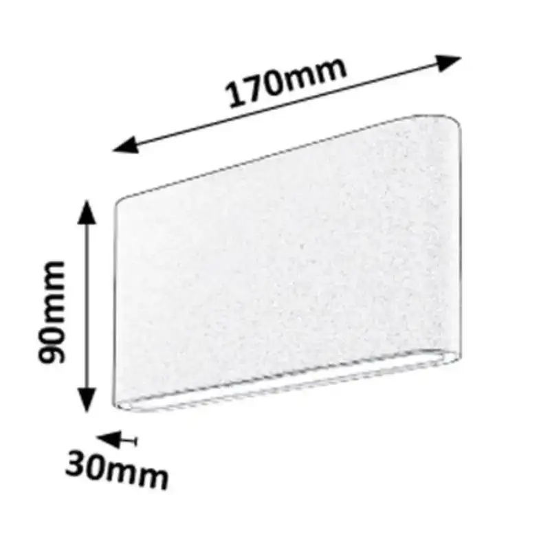 RABALUX Nesna LED 2X6W tamno siva