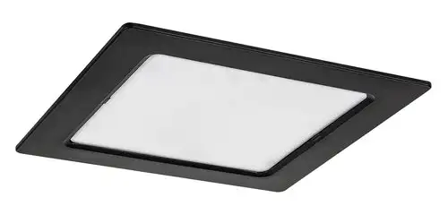 RABALUX Shaun2 plafonjera 12W 3000K crna cetvrtasta