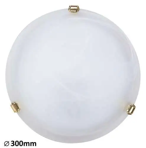 RABALUX Alabastro plafonjeraD30 E27 60Wbelo / zlato