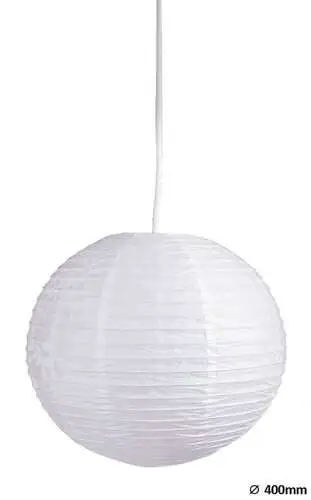 RABALUX Rice papirna Visilica D40 belo
