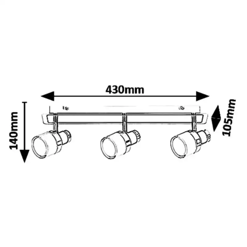 RABALUX Harold,kupatilska,LED15W,IP44,chrom/crna/opal
