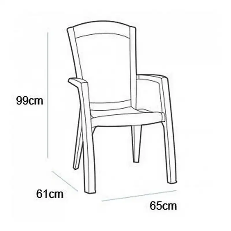 KETER Stolica Minesota grafit CU 213717