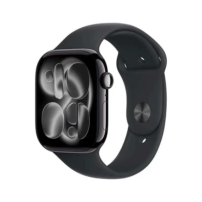 APPLE Watch S11 Cellular 42mm Jet Black Aluminium Case with Black Sport Band - S/M mf834rk/a