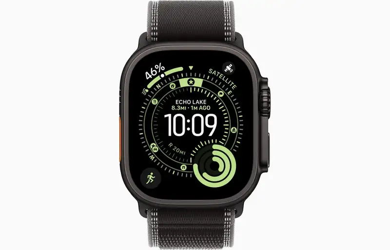 APPLE Watch Ultra 3 Cellular 49mm Black Titanium Case with Black/Charcoal Trail Loop - M/L mf1h4se/a