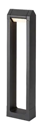 RABALUX Medna, LED spoljna podna visina 65cm, aluminium antracit siva, 8W, 530lm (bez dif. 930lm), 3000K