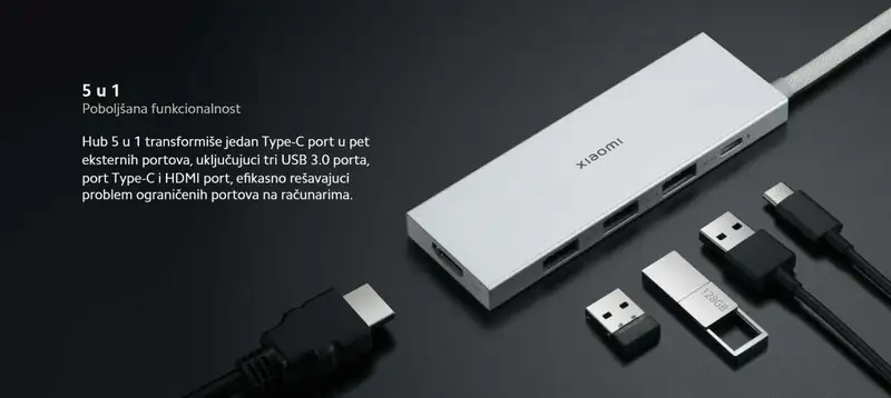 XIAOMI Hub 5-in-1 Type-C