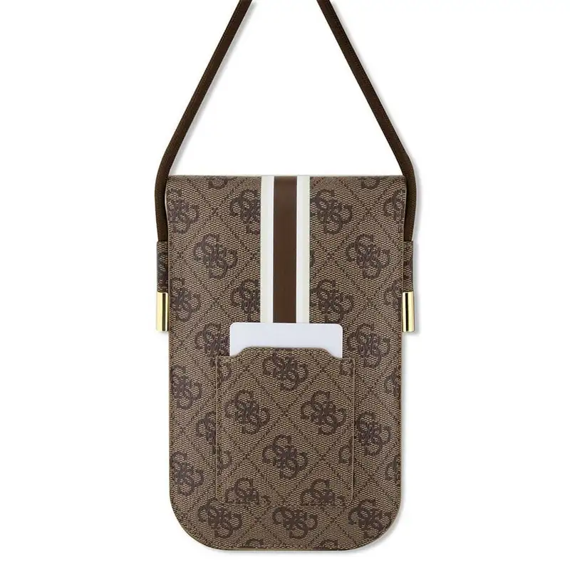 GUESS Leather Phone bag Brown
