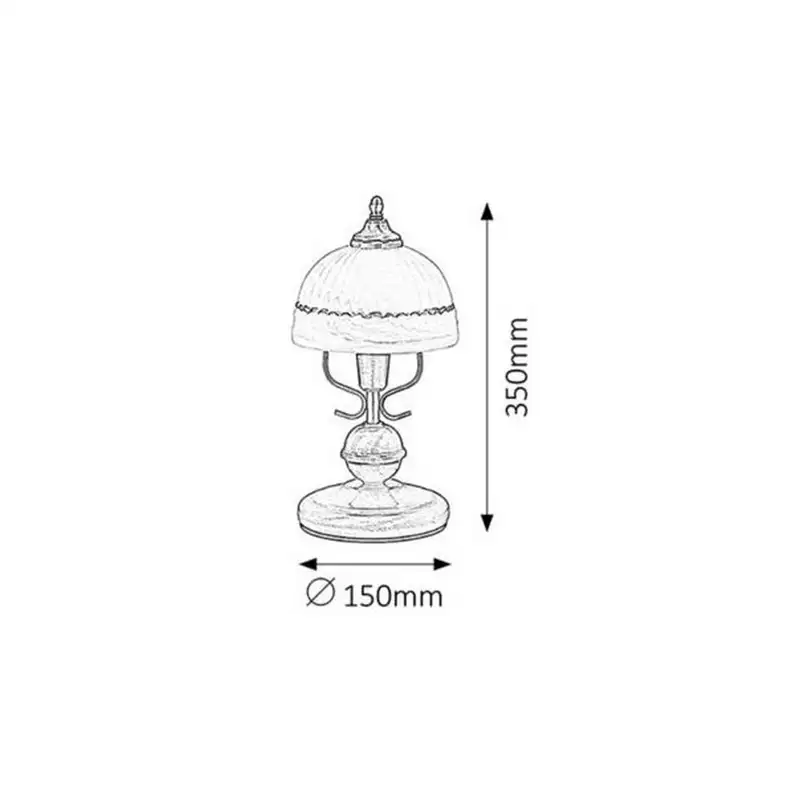 RABALUX Flossi stona lampa  E14 40W bronza