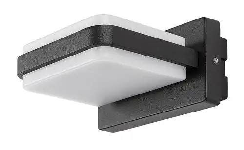 RABALUX Gendt, LED spoljna zidna, aluminium crna, 12W, 800lm (bez dif. 1300lm), 3000K