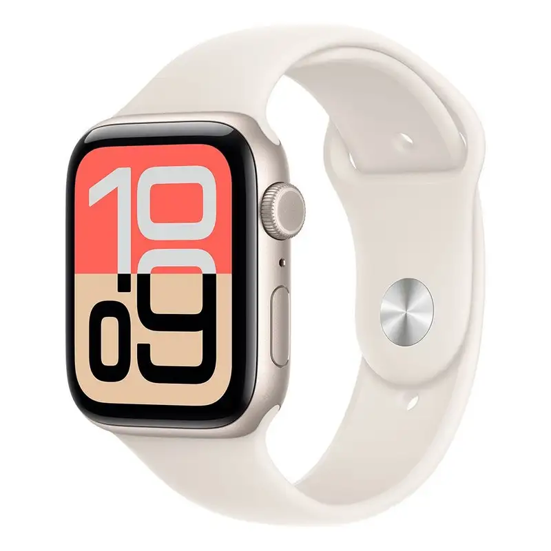 APPLE Watch SE 3 Cellular 44mm Starlight Aluminium Case with Starlight Sport Band - S/M mepe4rk/a