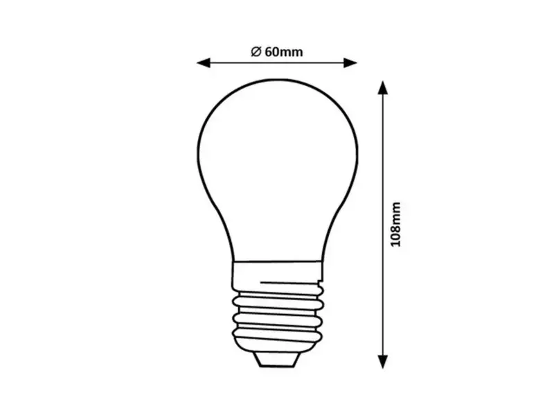RABALUX Filament LED sijalica E27 A60, 8W, 1050lm, 4000K