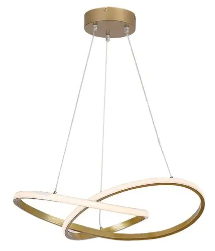 RABALUX Castiel LED visilica zlatna 36W 3000K 56x35cm podesiva