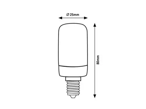 RABALUX Filament LED sijalica E14 T25, 4W, 400lm, 4000K