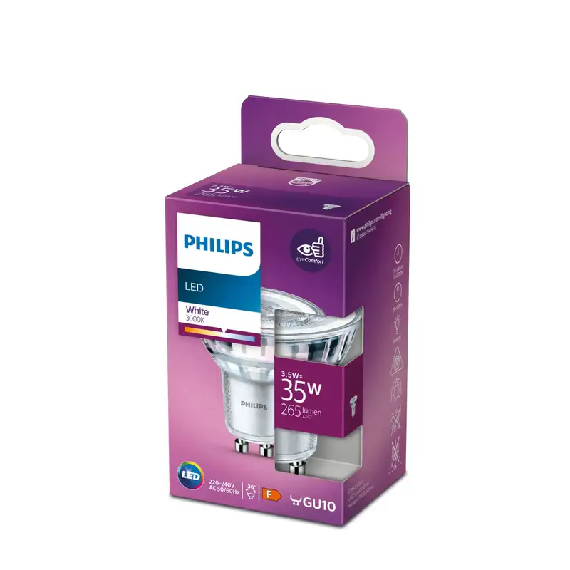 PHILIPS PS738  Classic  3.5W (35W) GU10 WH 3000K 36D ND RF 1PF/12