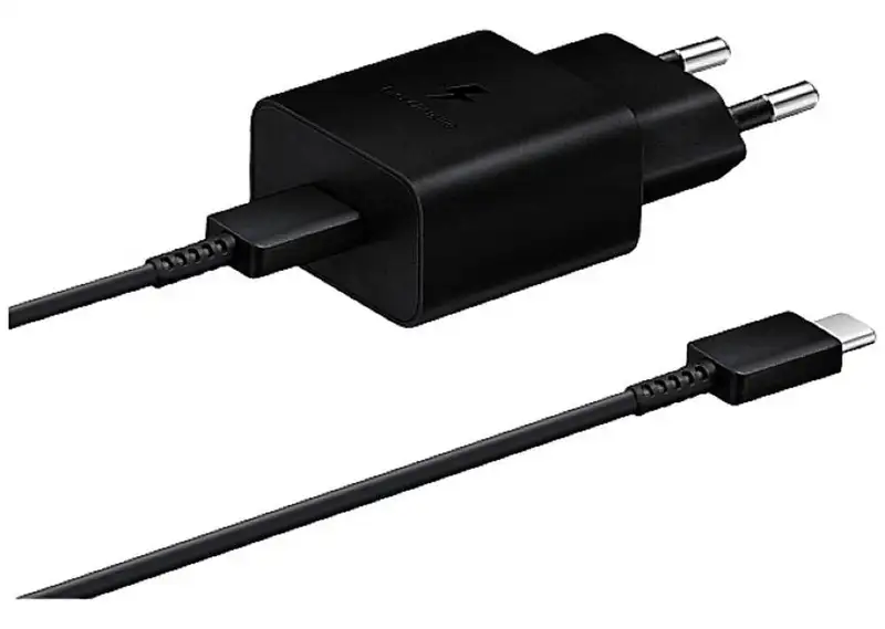SAMSUNG 25W Power Adapter USB-C + Cable Black EP-T2510-XBE