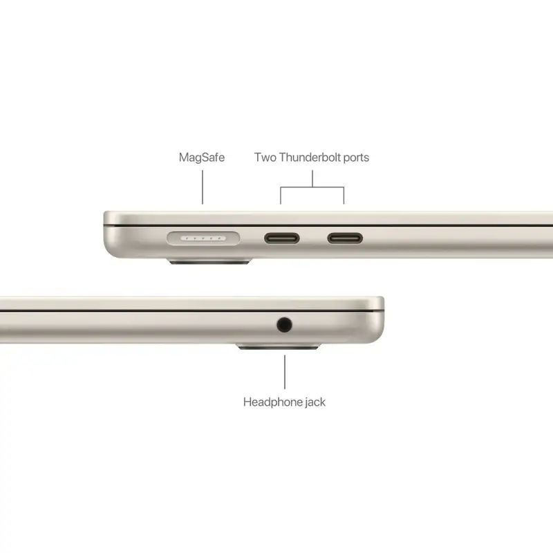 APPLE MacBook Air 13.6" M2 8C GPU, 16GB, 256GB, STARLIGHT, ZEE - mc7w4ze/a