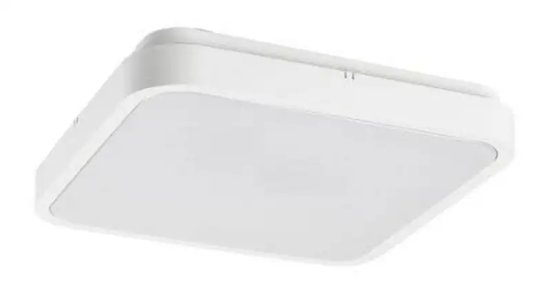 RABALUX Alenzo, LED plafonjera 24W, DIP Switch CCT 3000-6500K, 29x29cm, IP44,bela