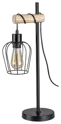 RABALUX Fabian, unutrašnja metal-drvena stona lampa, E27