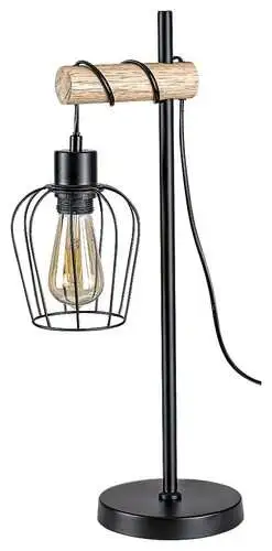 RABALUX Fabian, unutrašnja metal-drvena stona lampa, E27