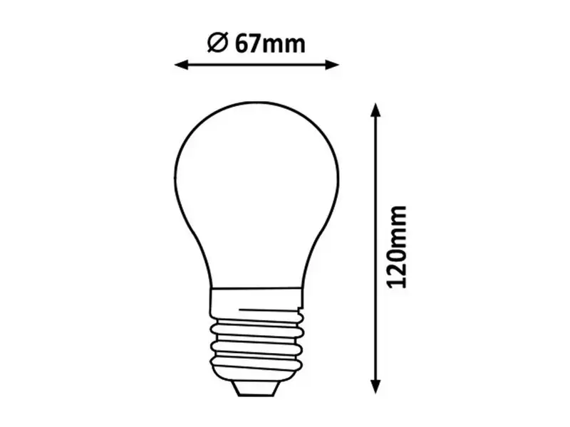 RABALUX Sijalica Filament LED E27 A67 11W 1500lm 2700K