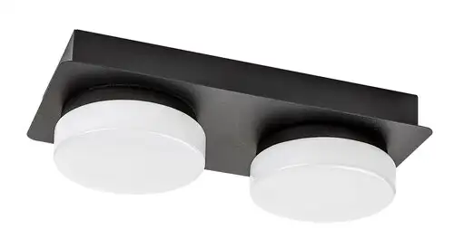 RABALUX Attichus mat crna 11W 1200lm-1430lm, 4000K IP44