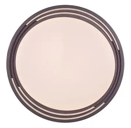 RABALUX Valter, LED plafonjera dimabilna, 36W, 3000K, braon/bela, precnik 52cm