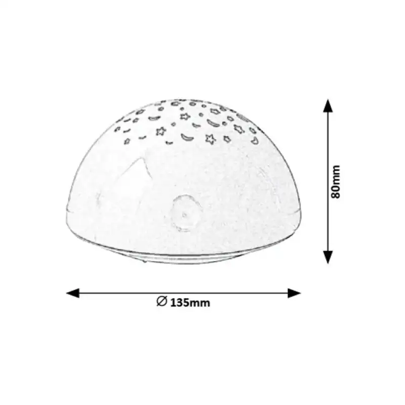 RABALUX Lina,  zvezdani efekat, bela,  LED 0,5W