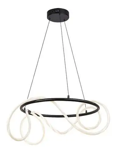 RABALUX Montema, visilica crna sa fluo crevom, LED  54W, 4480lm,  4000K, precnik 60cm