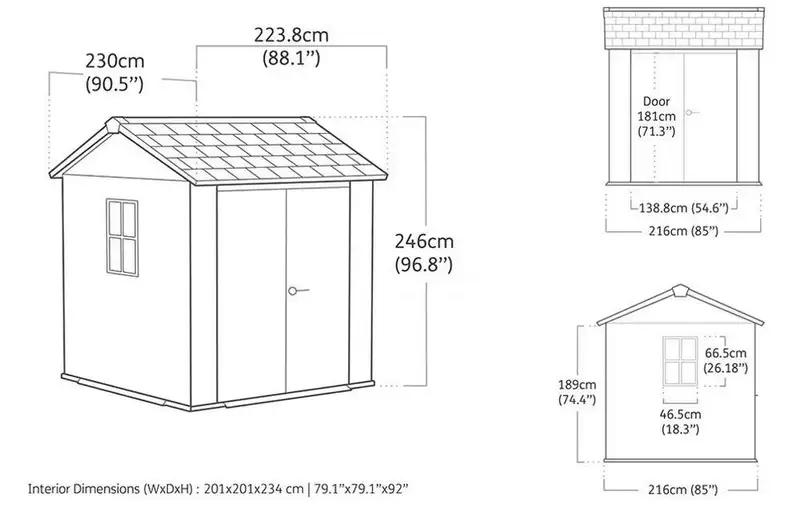 KETER Newton plus wide 7x7 5 braon