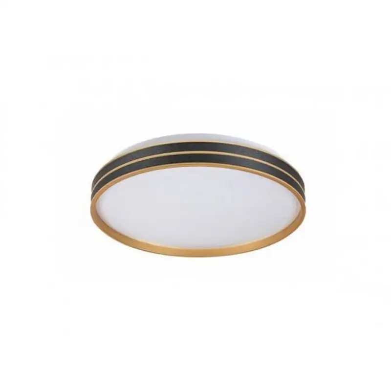 RABALUX Gandor,LED plafonjera 24W, 1850lm, CCT 3000-6500K, 39cm, daljinski, dimabilna, metal crna/zlatna