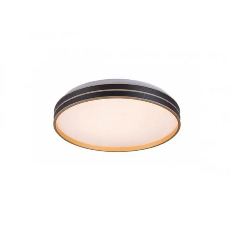 RABALUX Gandor,LED plafonjera 24W, 1850lm, CCT 3000-6500K, 39cm, daljinski, dimabilna, metal crna/zlatna