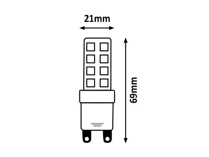 RABALUX Sijalica SMD LED G9 8W 800lm 4000K
