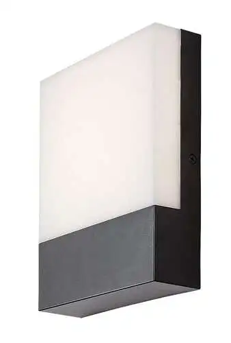 RABALUX Gimone, LED spoljna zidna, crna plastika, 10W, 570lm (bez.dif. 1000lm), 4000K