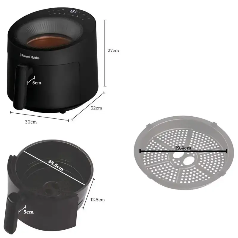 RUSSELL HOBBS SatisFry 27420-56 Panorama Black