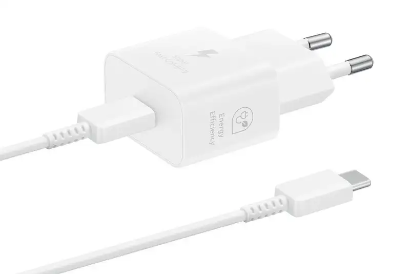 SAMSUNG 25W Power Adapter USB-C + Cable White EP-T2510-XWE