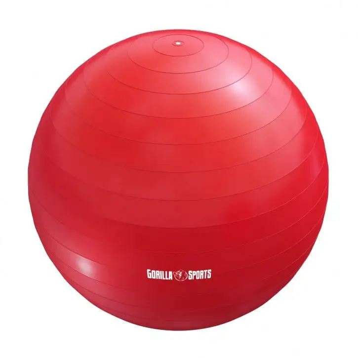 GORILLA SPORTS Lopta za pilates (75 cm / Crvena)