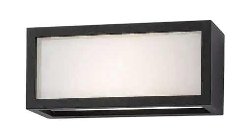 RABALUX Lublin, LED spoljna zidna, aluminium crna, 10W, 480lm, (bez dif. 1000lm), 4000K