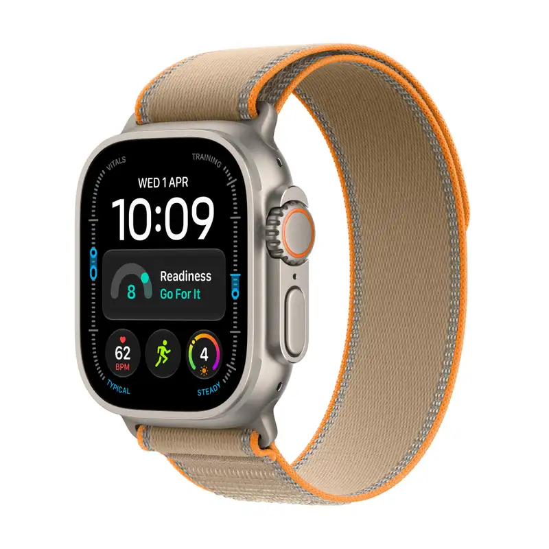 APPLE Watch Ultra 4 Cellular 49mm Natural Titanium Case with Sand Trail Loop - S/M mjaj4se/a
