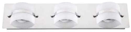 RABALUX Tony zidna lampa za kupatilo LED 3x5W,hrom,IP44