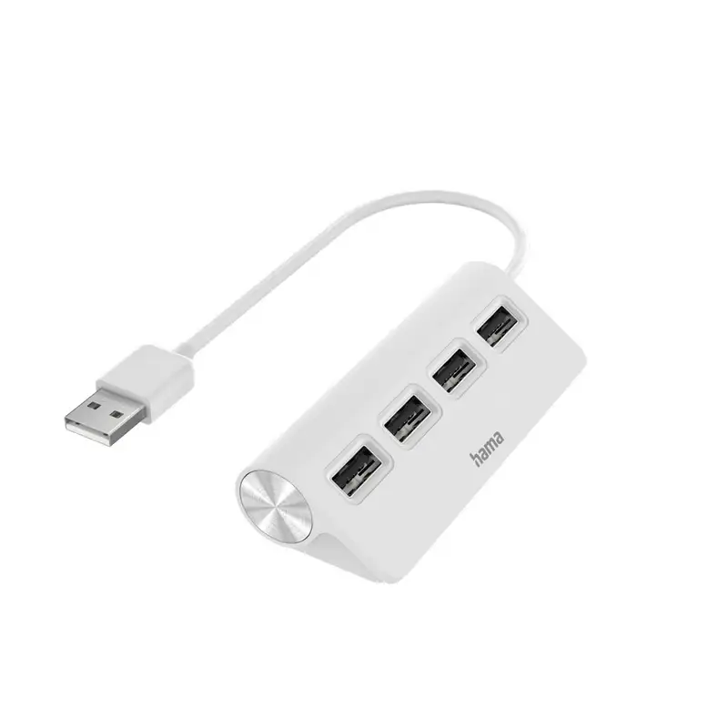 HAMA USB 2.0 HUB 1:4 480 Mbit / s beli